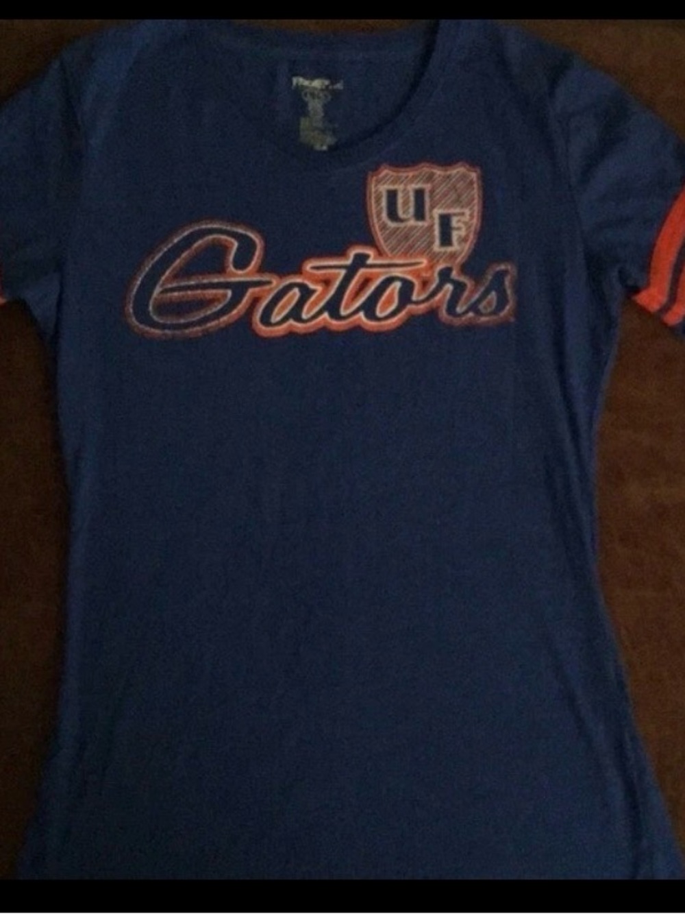 Pro Edge Blue Kids' Gators Graphic Tee with Orange Trim